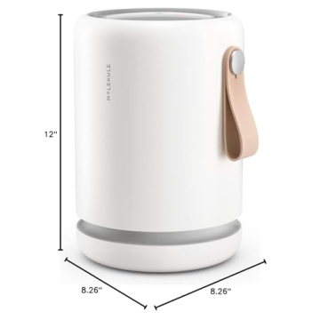 Molekule Air Mini+ | Air Purifier for Small Home Rooms up to 250 sq. ft. with PECO-HEPA Tri-Power Filter for Mold, Smoke, Dust, Bacteria, Viruses & Pollutants for Clean Air - White, Alexa-Compatible