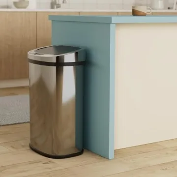 FDW 13 Gallon Touch-Free Kitchen Trash Can for Home