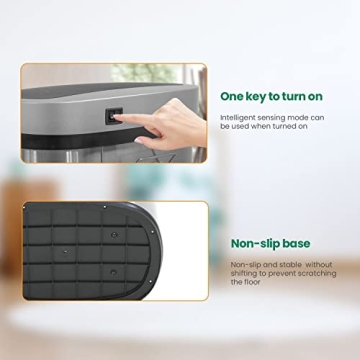 FDW 13 Gallon Touch-Free Kitchen Trash Can for Home