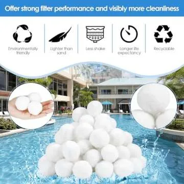 Aitsite Eco-Friendly 2.9 lbs Pool Filter Balls for Sand Filters