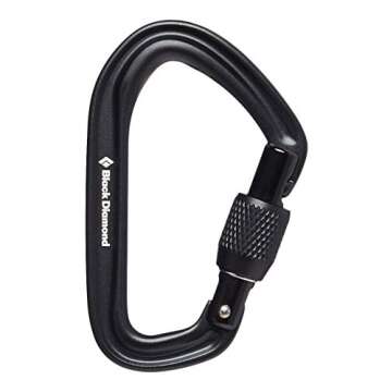 Black Diamond Hotforge Screwgate Carabiner, Black