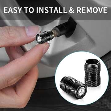 YHEESHIGN Universal Tire Valve Stem Caps - Durable Protection