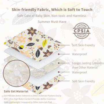 Versatile Gel Car Seat Cooler Pad for Kids Summer Comfort