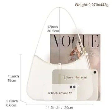 MELOLILA Small Shoulder Bag for Women Hobo Bag Crescent Bag Small Shoulder Purse