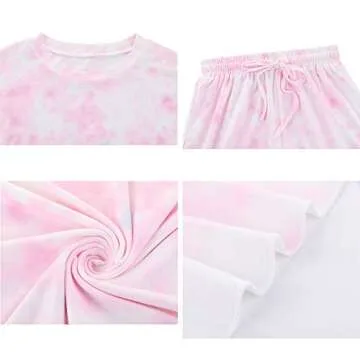 Comfortable Women's Tie-dye Pajama Set - Relax in Style