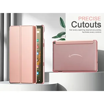 MoKo Trifold Stand Case for Kindle Fire HD 10, Stylish Protection