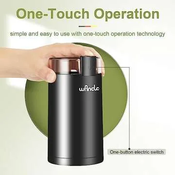 Wancle Coffee Grinder - Perfect for Beans and Spices