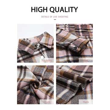 StunShow Women's Plaid Shirt Jacket for Versatile Style