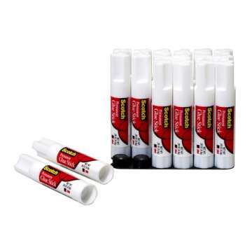Scotch Glue Stick, .28 oz, 18-Pack, Acid Free and Non-Toxic (6008-18)