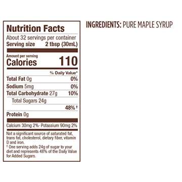 Butternut Mountain Farm Pure Vermont Maple Syrup, Grade A, Dark Color, Robust Taste, All Natural, Easy Pour, 32 Fl Oz, 1 Qt (Prev Grade B)