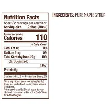 Butternut Mountain Farm Pure Vermont Maple Syrup, Grade A, Dark Color, Robust Taste, All Natural, Easy Pour, 32 Fl Oz, 1 Qt (Prev Grade B)