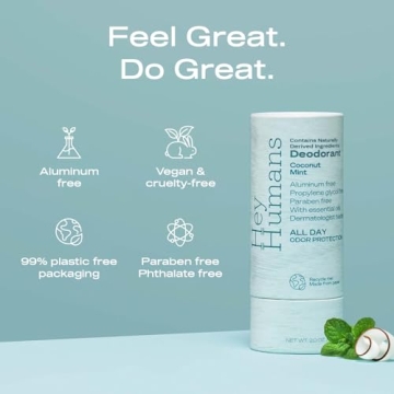 Hey Humans Natural Deodorant - Eco-Friendly and Effective