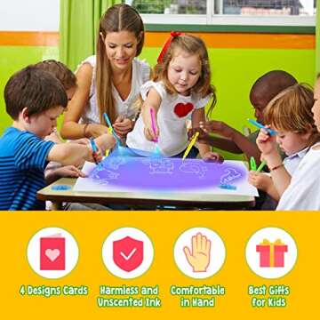 Valentines Day Invisible Ink Pen Set | Fun Gift for Kids