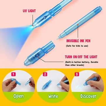 Valentines Day Invisible Ink Pen Set | Fun Gift for Kids