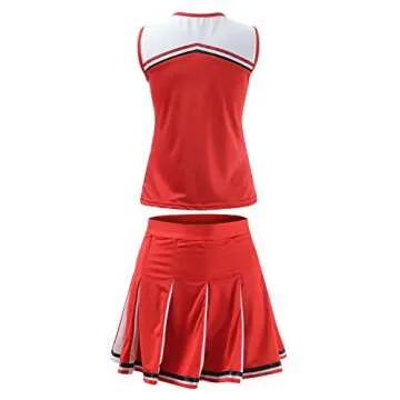 OurLore Women's High School Musical Cheerio Classic Cheerleader Athletic Sport Uniform Fancy Dress (...