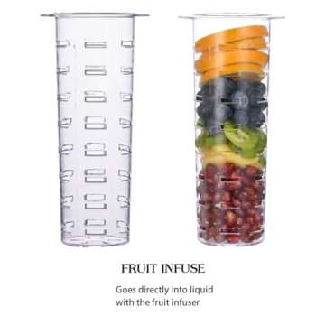 Eleganttime 1 Gallon Glass Drink Dispensers for Parties,2 Pack Beverage Dispenser with Fruit Infuser,Laundry Detergent Dispenser Punch Bowls Water Juice dispensers with Easy Flow Spigot for Outdoor