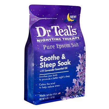 Relax with Dr. Teal's Lavender Epsom Salt Soak 4lb Bag