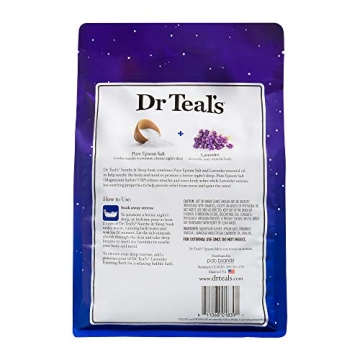 Relax with Dr. Teal's Lavender Epsom Salt Soak 4lb Bag