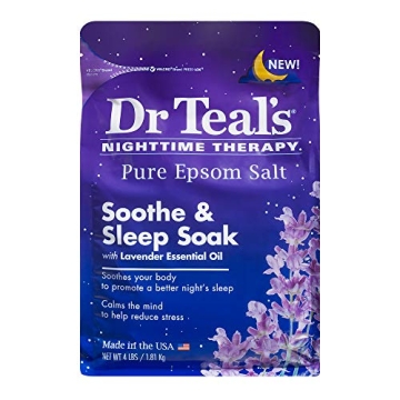 Relax with Dr. Teal's Lavender Epsom Salt Soak 4lb Bag