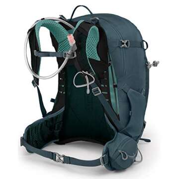 Osprey Mira 32L Women's Hiking Backpack with Hydraulics Reservoir, Bahia Blue, One Size