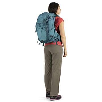 Osprey Mira 32L Women's Hiking Backpack with Hydraulics Reservoir, Bahia Blue, One Size