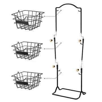 Befano 3 Tier Metal Fruit Basket for Kitchen Storage