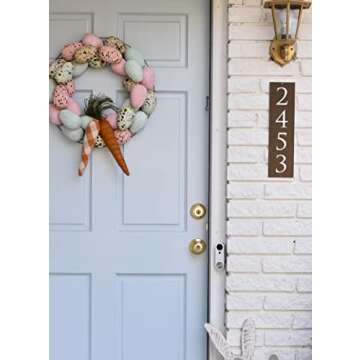 Mud Pie Fabric Carrot Décor, 15" Buffalo Check - 2 Pack