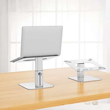 BESIGN LSX6N Ergonomic Adjustable Laptop Stand – Silver