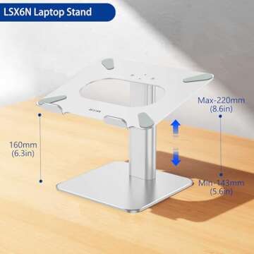 Ergonomic BESIGN LSX6N Laptop Stand for All Laptops