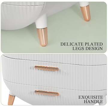 MASSY Egg Shape Makeup Organizer for Elegant Storage