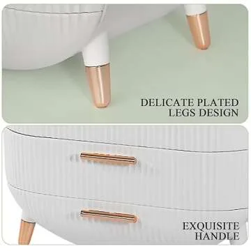 MASSY Egg Shape Makeup Organizer for Elegant Storage