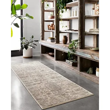 Loloi Teagan Ivory Sand Area Rug Soft Durable Stylish