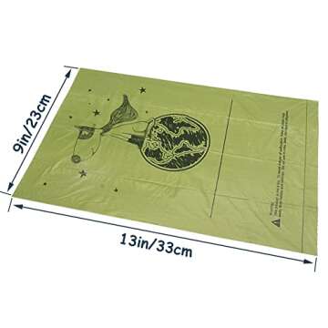 Ley's Dog Poop Bags 360 Count, Biodegradable Poop bags Extra Thick Strong, Eco-Friendly Dog Waste Bag, Doggie Bag Refill Rolls