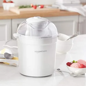 Amazon Basics 1.5 Quart Ice Cream Maker for Homemade Treats