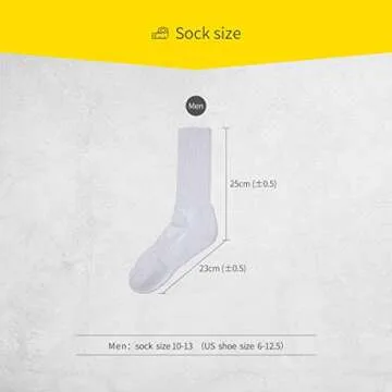 SOX TOWN Cushioned Crew Athletic Socks for All Seasons