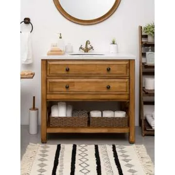 Eco-Friendly StorageWorks Toilet Tank Tray for Bathrooms
