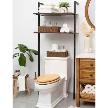 Eco-Friendly StorageWorks Toilet Tank Tray for Bathrooms