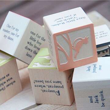 Uncle Goose Nursery Rhyme Blocks for Infants and Toddlers