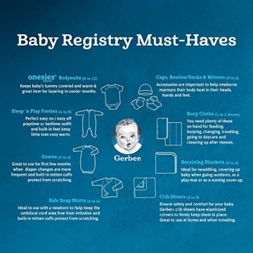 Gerber Baby 8-Pack Cotton Onesies Newborn Comfort