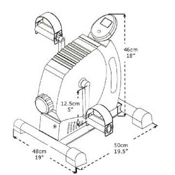 MagneTrainer-ER Mini Exercise Bike Arm and Leg Exerciser