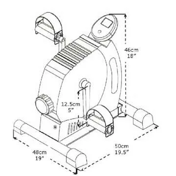 MagneTrainer-ER Mini Exercise Bike Arm and Leg Exerciser