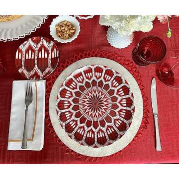 White Napkins with Gold Trim, Gold Napkin Set of 4, 100% Pure Cotton, Cloth for Hotels, Weddings, Cotton Table - Reusable Washable - Lunch Dinner Party Celebration Decorative Napkin 18x18