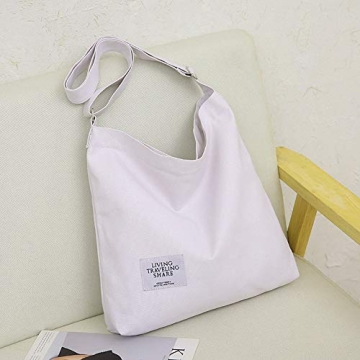 Covelin Women's Retro Canvas Shoulder Bag Large Size