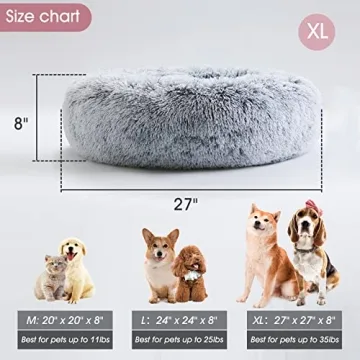 Western Home Calming Dog & Cat Bed Cozy Donut Cuddler