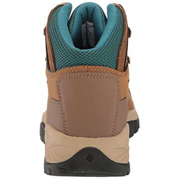 Columbia Women's Newton Ridge Plus Hiking Shoe, Elk, River Blue, 8.5
