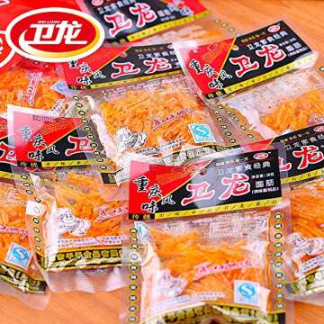 Set of 30 packs Chinese Special Spicy Snack Food Wei Long La Tiao Weilong Latiao 28g30 Pack