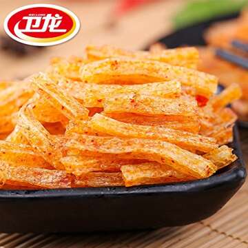 Set of 30 packs Chinese Special Spicy Snack Food Wei Long La Tiao Weilong Latiao 28g30 Pack