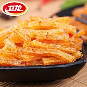Set of 30 packs Chinese Special Spicy Snack Food Wei Long La Tiao Weilong Latiao 28g30 Pack