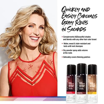 AGEbeautiful Root Touch-Up Spray for Instant Gray Coverage