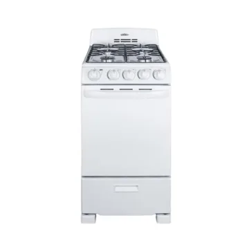 Summit 20 Gas Range with 4 Burners for Small Kitchens